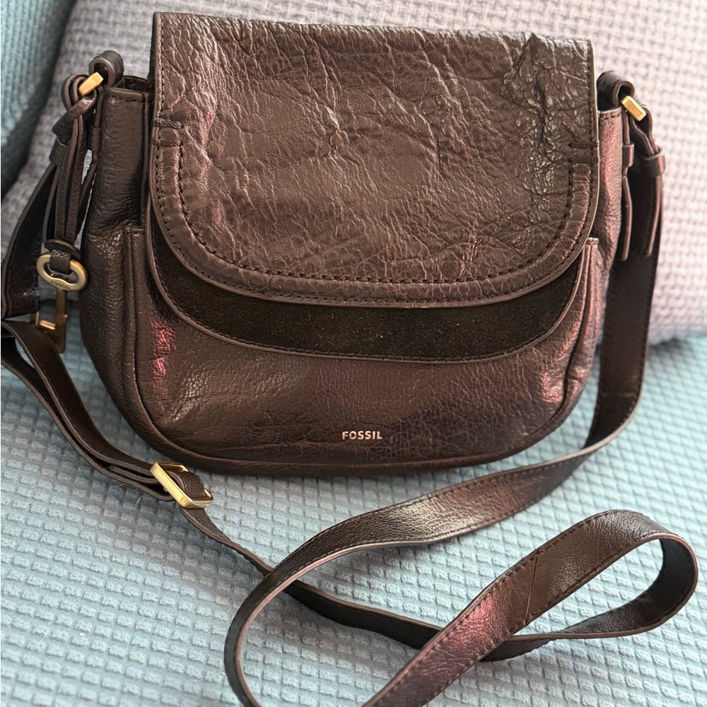 Fossil black Leather Crossbody Bag - Picture 10 of 11